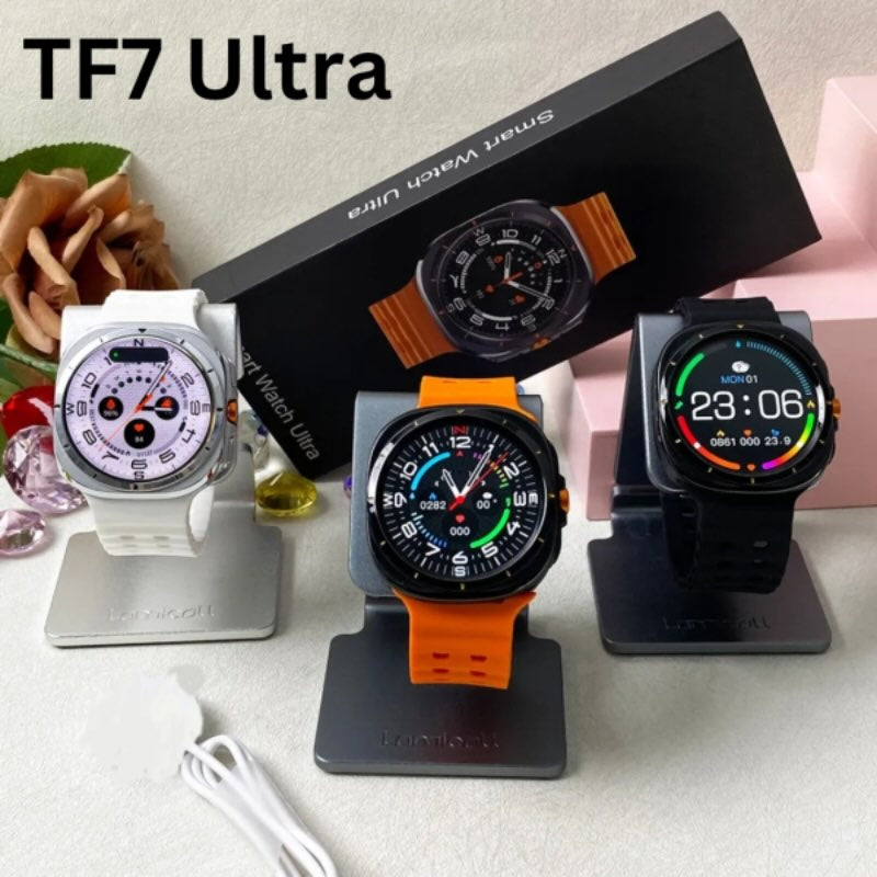 TF7 Ultra Smart Watch | Metal Body, AMOLED Display, Fitness & Health Tracker TF7 Smart Watch