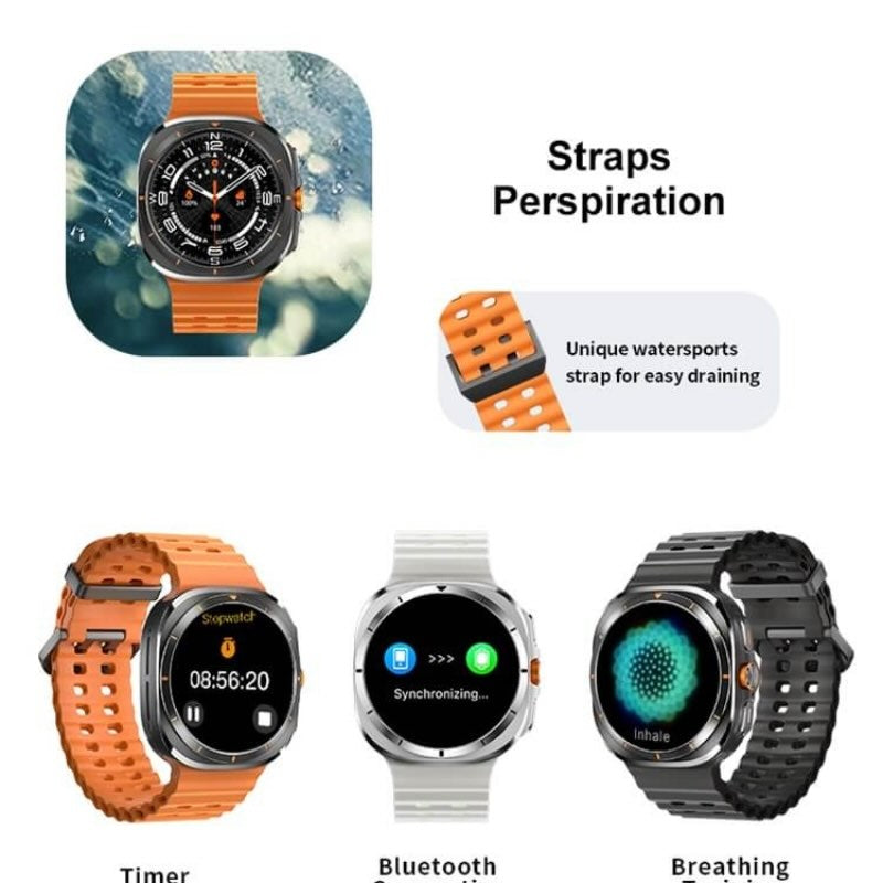 TF7 Ultra Smart Watch | Metal Body, AMOLED Display, Fitness & Health Tracker TF7 Smart Watch