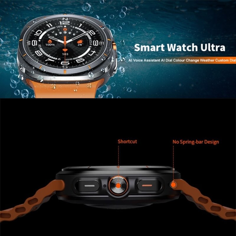 TF7 Ultra Smart Watch | Metal Body, AMOLED Display, Fitness & Health Tracker TF7 Smart Watch